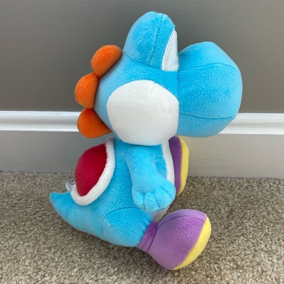 NWOT SUPER MARIO Nintendo Blue Sky YOSHI  8” Plush Officially Licensed - Picture 3 of 5
